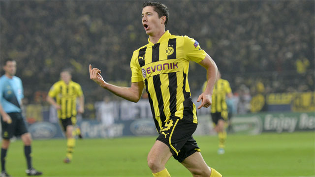 Robert Lewandowski’s five goals have led Borussia Dortmund into the quarter-finals. The 24-year-old Polish national was a key factor in Dortmund’s 5-2 defeat of Shakhtar Donetsk in the Round of 16.