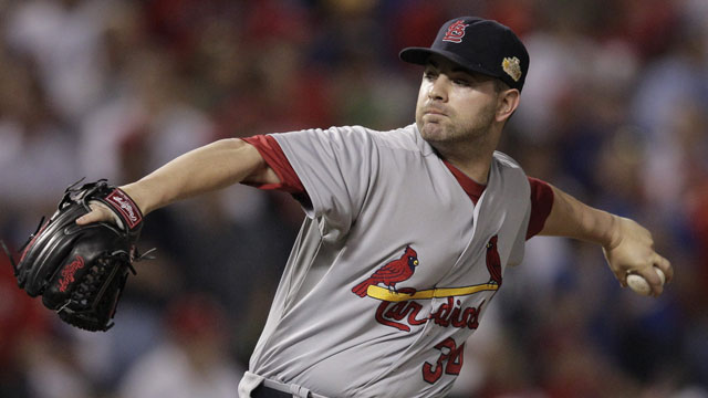 LHP Marc Rzepczynski, St. Louis Cardinals. (AP/Charlie Riedel)