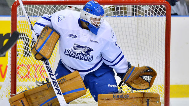 Spencer Martin of the Mississauga Steelheads. (Terry Wilson/OHL Images)