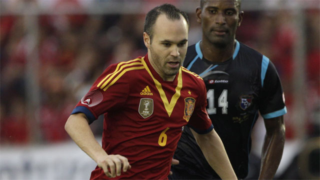 Barcelona’s Andres Iniesta is still one of the elite playmaking midfielders in the world and is a key engine on a Spain team that after three straight, top-flight tournament victories, still has yet to be pushed off the top of the proverbial mountain. (AP/Arnulfo Franco)