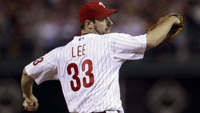 
With his health, and the willingness of the Phillies to move him, veteran left-handed starter Cliff Lee is still a man that teams are after (AP/Matt Slocum)

