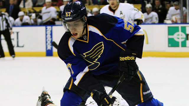The Edmonton Oilers finally gave up on Magnus Paajarvi, but got a quality player back from the St. Louis Blues in David Perron (pictured) by trade (AP/Chris Lee)