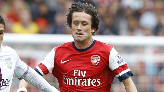 Tomas Rosicky got hurt, but was a bright light in an otherwise poor Arsenal result (AP/Kirsty Wigglesworth)