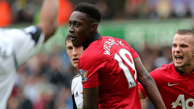 Danny Welbeck showed the quality that got him on to England’s squad at the Euros for Manchester United (AP/Nick Potts)