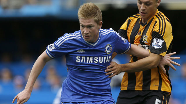 England seems to be filled with quality Belgians and Chelsea’s midfielder Kevin De Bruyne is no exception. He is a strong passer that excels at sending balls into the box, especially from free kicks, and was named man of the match for the London club in the team’s first league contest of the year (AP/Kirsty Wigglesworth)