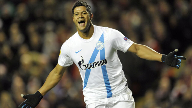 Built like a fire hydrant, Givanildo Vieira de Souza – also known as Hulk – is a load for anybody facing his Zenit St. Petersburg club. He has not scored as much with the Russian outfit as in past years (eight goals in 21 games), but the striker is still highly dangerous (AP/Clint Hughes)