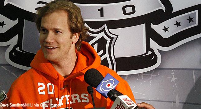 Chris Pronger will hit  with stolen Stanley Cup Finals puck