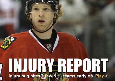 nhl injury report