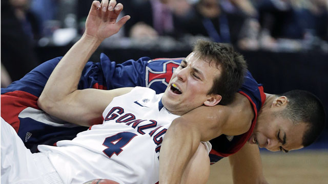 Kevin Pangos, Gonzaga's star point guard from Holland Land, Ont. (AP/Julie Jacobson)
