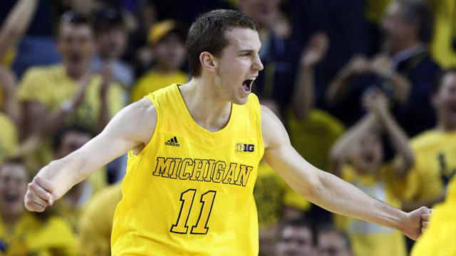 Etobicoke, Ont., native and Michigan Wolverines guard Nik Stauskas. (AP/Duane Burleson)