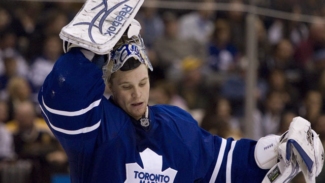 The Leafs did not pick in the 2004 draft until the third round when they took Justin Pogge 90th overall. (CP/Chris Young)
