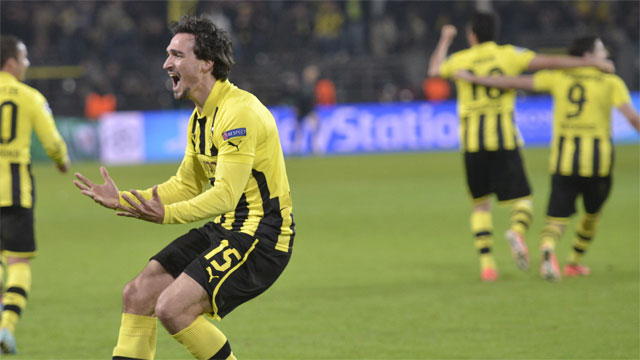 Despite an ankle injury suffered in the final round of the Bundesliga, Mats Hummels is expected to play in the final on Saturday. The  24-year-old centre back's strength and height will be key to Dortmund's defensive efforts against offensively gifted Munich. (AP/Martin Meissner)