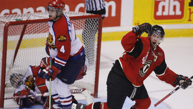 The Moncton Wildcats made it to the final as the hosts in 2006, but were over-matched by fellow QMJHL entrants the Quebec Remparts. (CP/Andrew Vaughan)