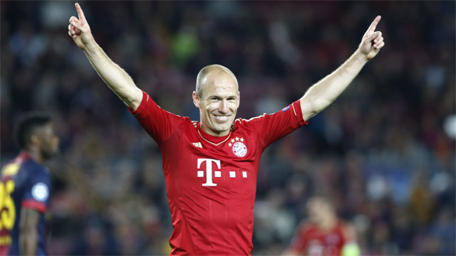 While many, including Arjen Robben himself, believe the Dutch international should be in Bayern Munich's starting lineup, the 29-year-old is pure gold off the bench. Robben's speed and dribbling skills will make him a dangerous weapon against Dortmund in the late stages of the final. (AP/Emilio Morenatti)
