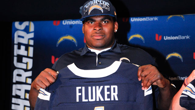 Chargers sign first-round draft pick Fluker