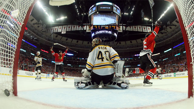 Tuukka Rask of the Bruins has emerged as one of the top goaltenders in the league and is certainly in the running for the Conn Smythe.  (AP/Charles Krupa)