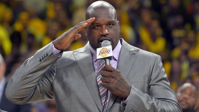 At the height of his game, Shaquille O’Neil decided to try his hand at acting in Kazaam as a genie, and more recently appeared as a cop in Grown Ups 2 with Adam Sandler and Chris Rock (AP/Mark J. Terrill)