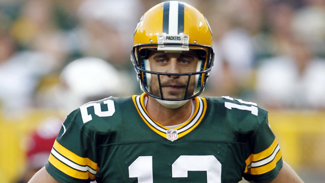 Aaron Rodgers, the quarterback of the Green Bay Packers, averaged 21.48 fantasy points-per-game (AP/Mike Roemer)