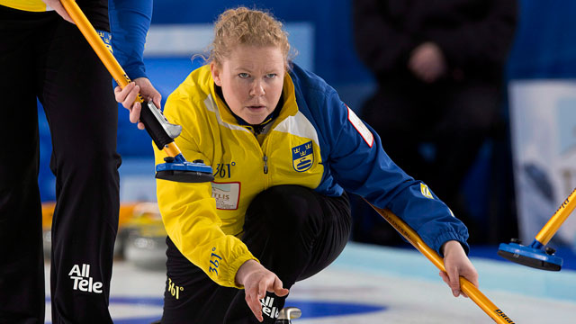 Sweden team group (SWE), MARCH 21, 2013 - Curling : World Women's Curling  Championship 2013 Round Robin match