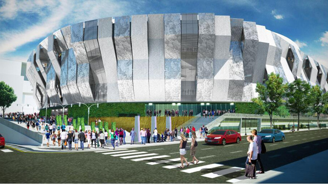 Atrium entrance highlights Kings new arena