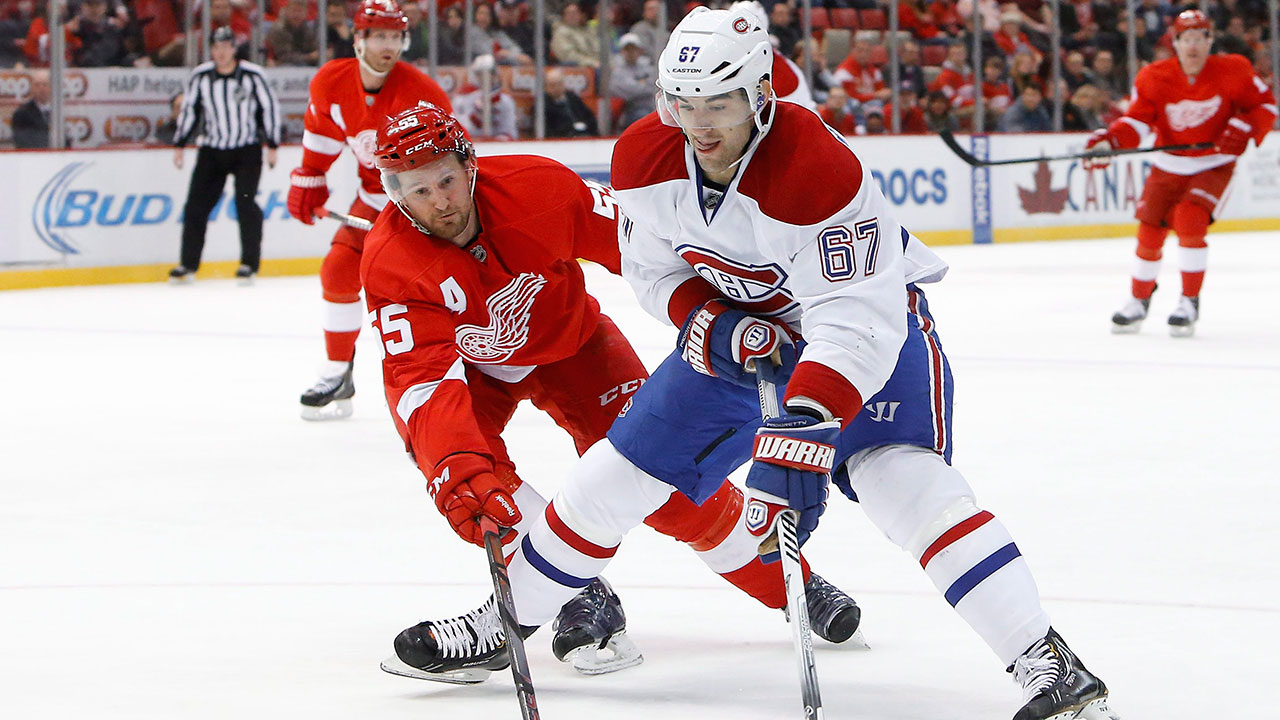 Max-Pacioretty;-Niklas-Kronwall;-Detroit-Red-Wings;-Montreal-Canadiens