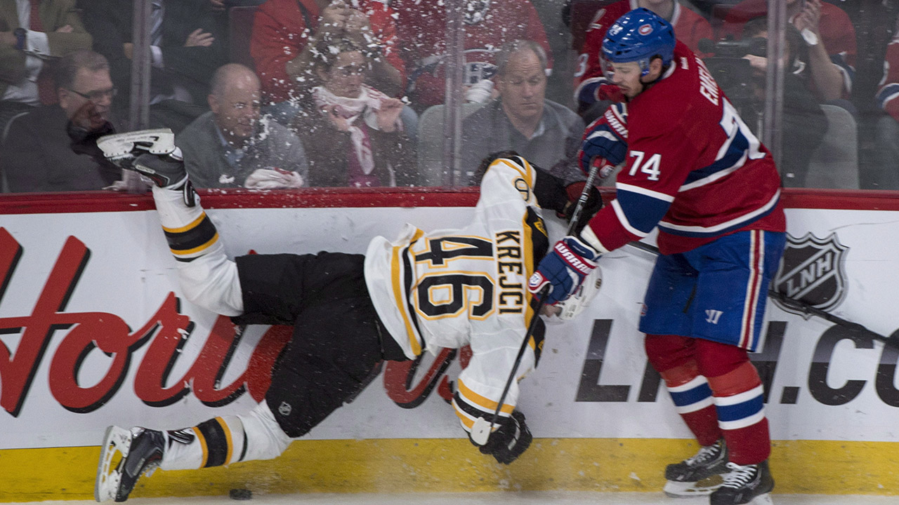 Picture of Canadiens’ Emelin not suspended for hit on Gionta