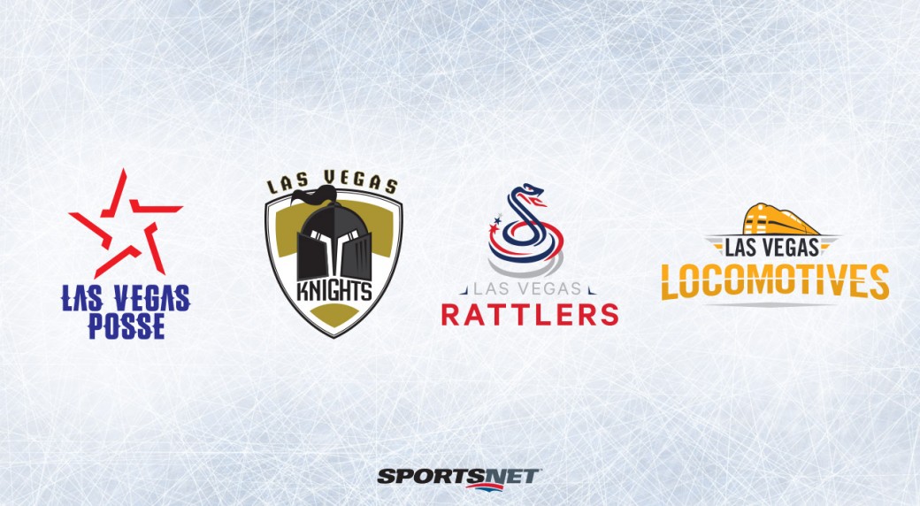 Four Las Vegas NHL team mock logos 
