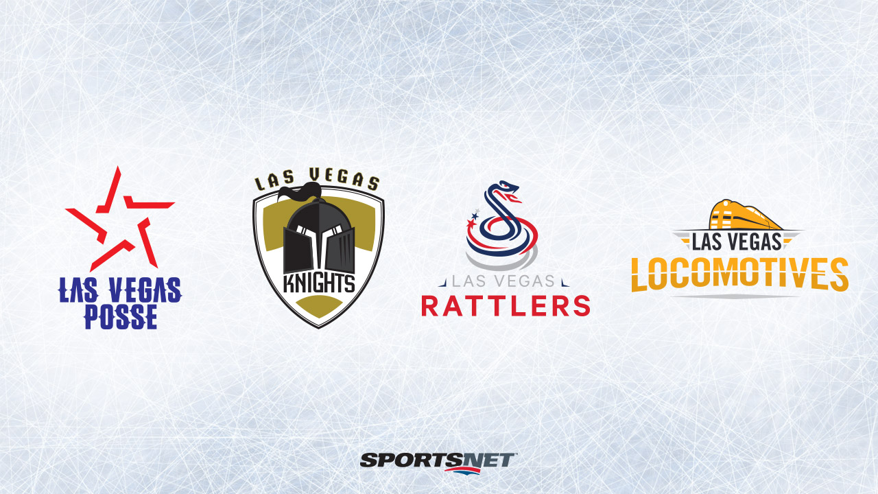 Four Las Vegas NHL team mock logos 