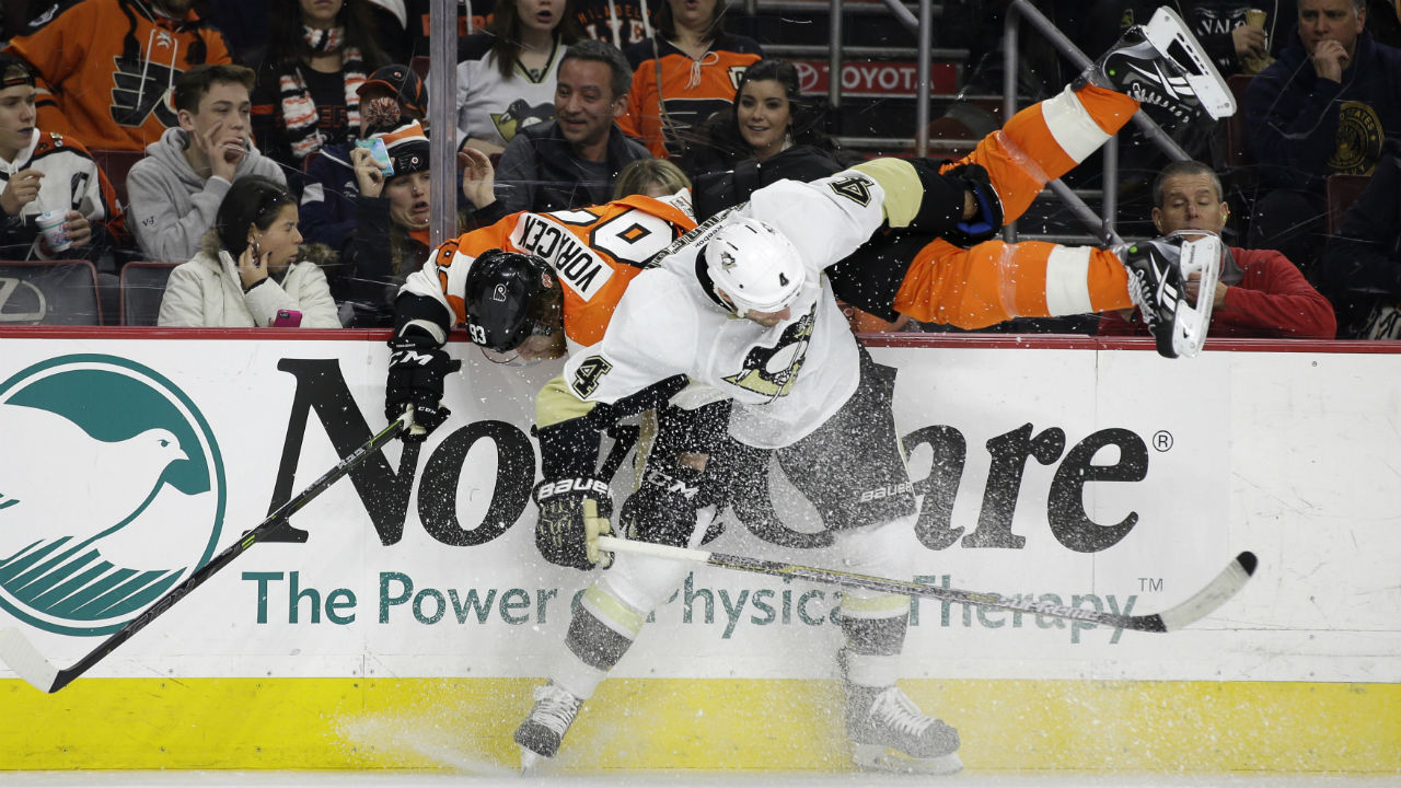 Flyers Penguins Fight