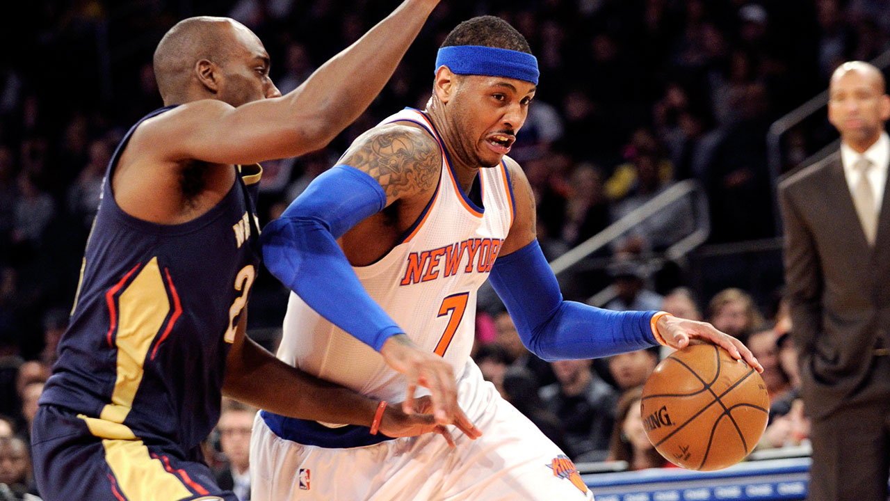 Carmelo-Anthony;-New-York-Knicks;-New-Orleans-Pelicans;-NBA