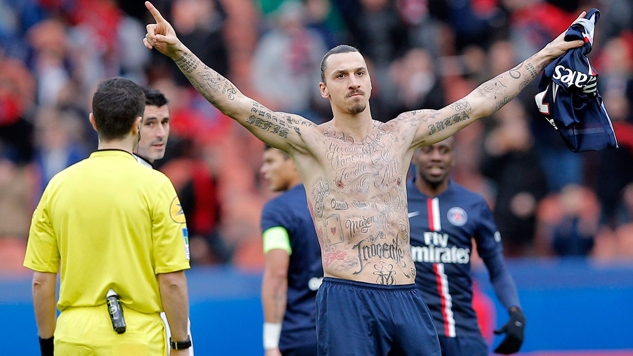 Zlatan Ibrahimovic told to hide tattoos in Champions League clash with  Chelsea