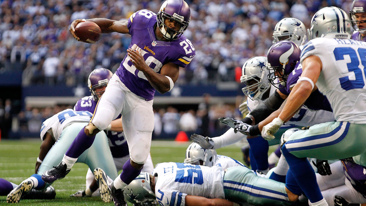 Adrian-Peterson;-Minnesota-Vikings;-Dallas-Cowboys