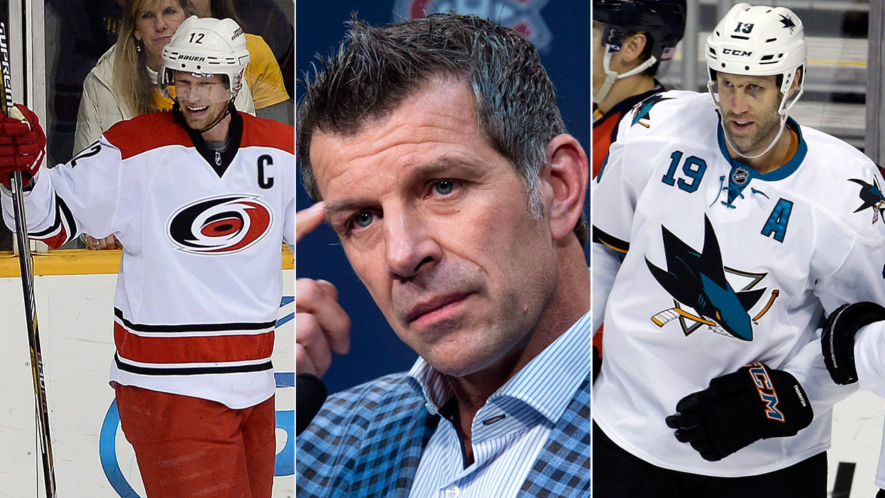 Will-Montreal-Canadiens-GM-Marc-Bergevin-be-tempted-to-inquire-about-the-likes-of-Marc-Staal-(L)-or-Joe-Thornton-this-summer?