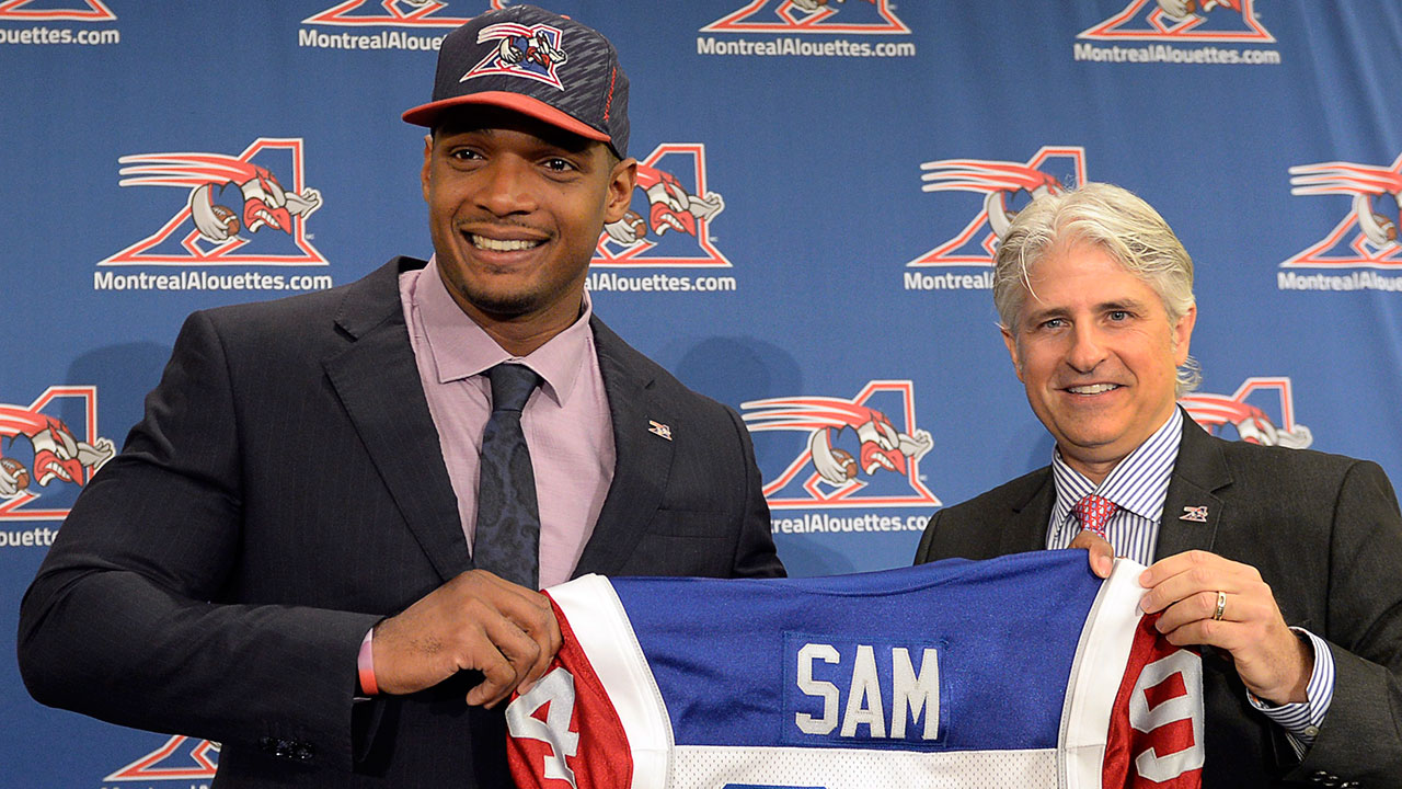 Michael-Sam;-Montreal-Alouettes;-CFL