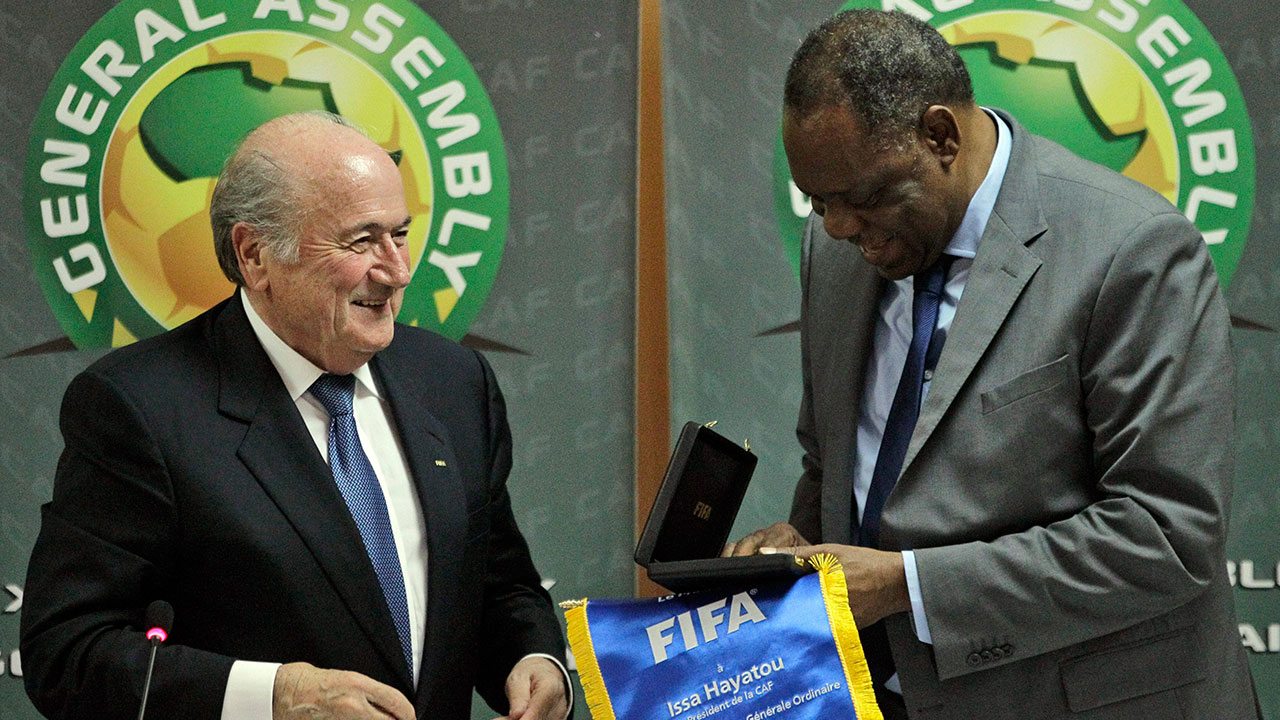 Issa-Hayatou;-Sepp-Blatter;-FIFA