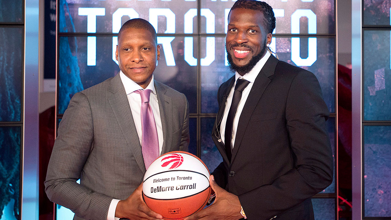 Raptors;-DeMarre-Carroll;-Masai-Ujiri