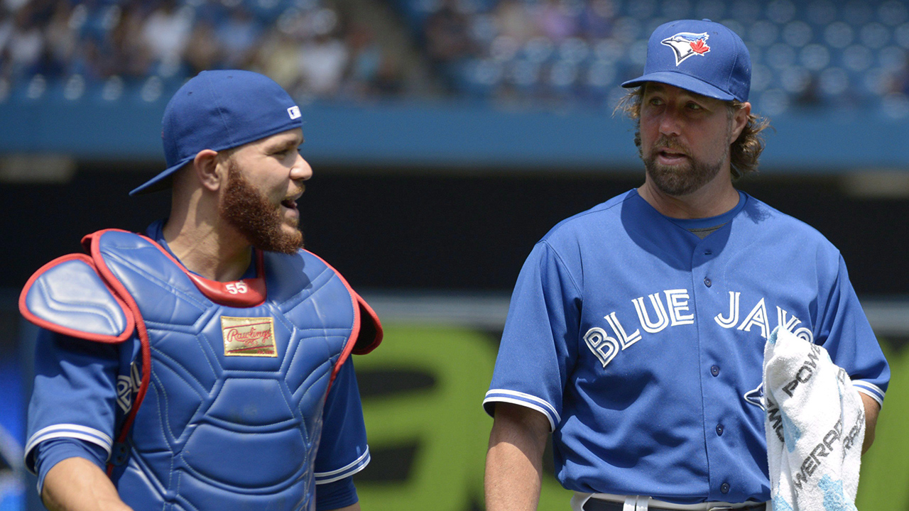 R.A.-Dickey,-Russell-Martin
