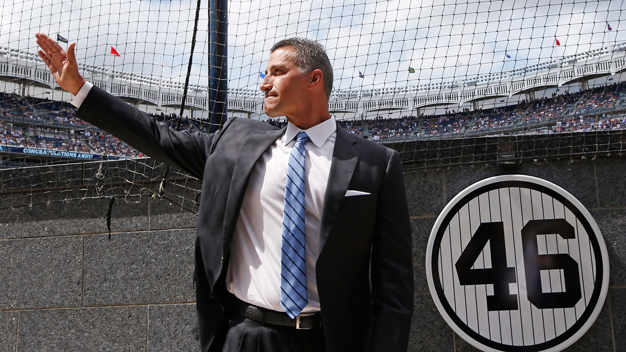 Yankees retire pitcher Andy Pettitte's No. 46