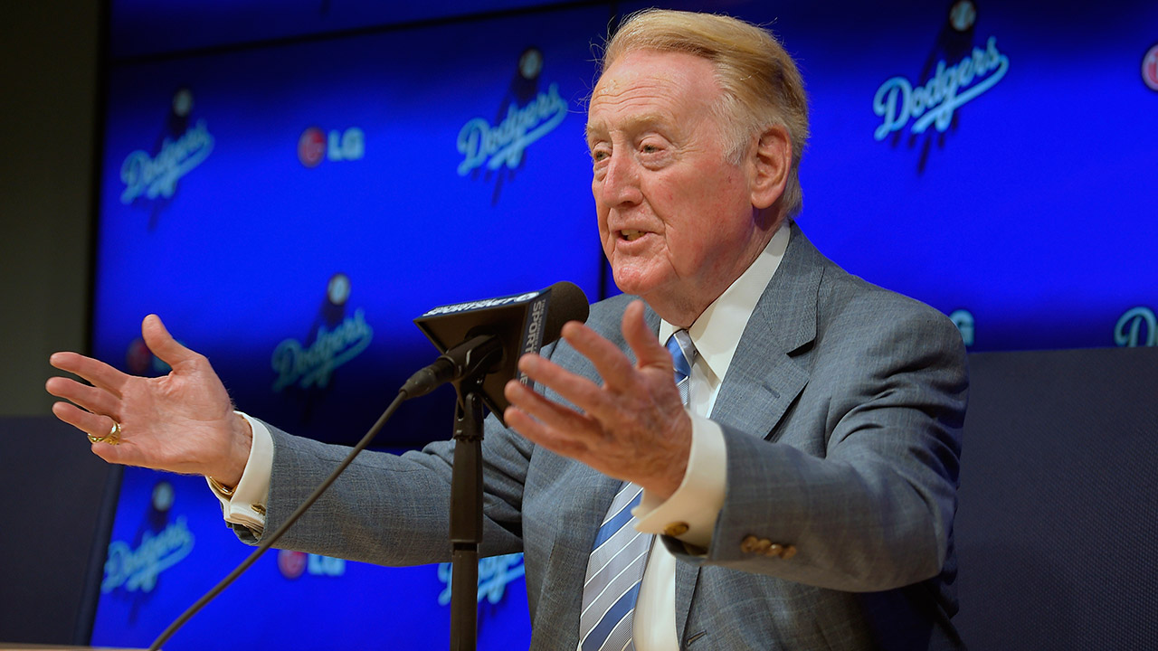 Vin-Scully;-Los-Angeles-Dodgers;-MLB