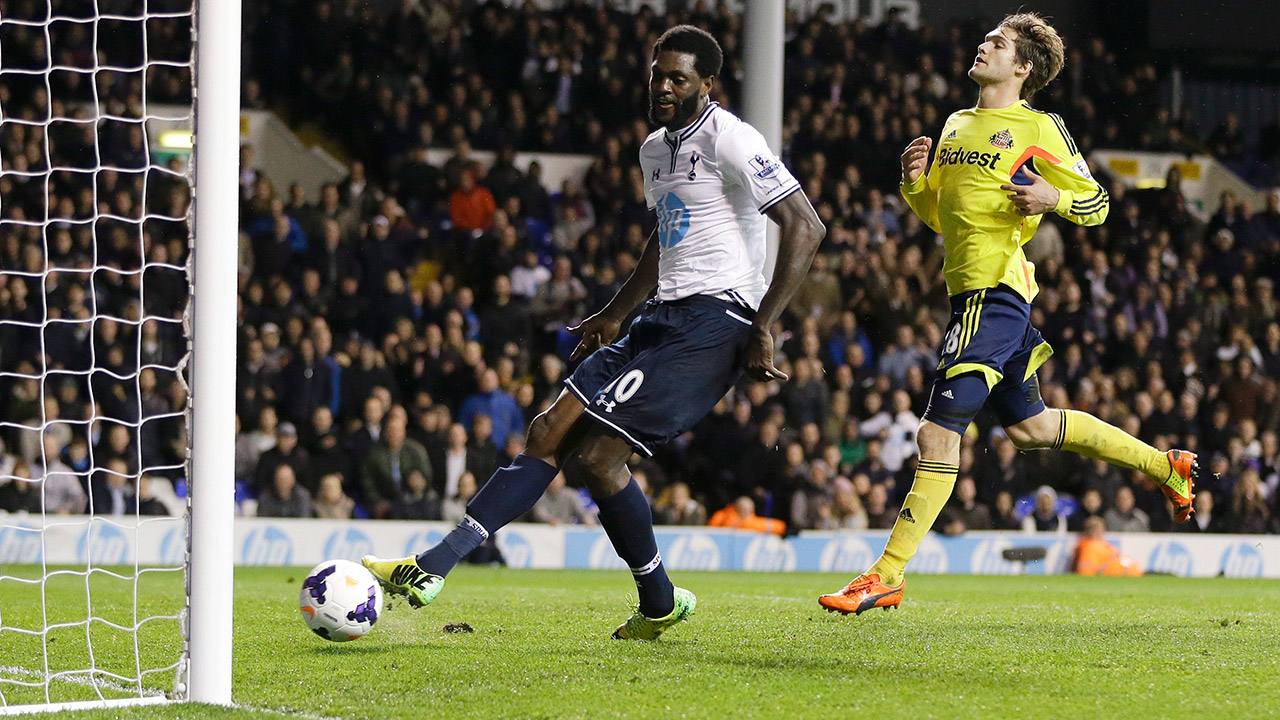 Emmanuel-Adebayor;-Tottenham-Hotspur;-Premier-League