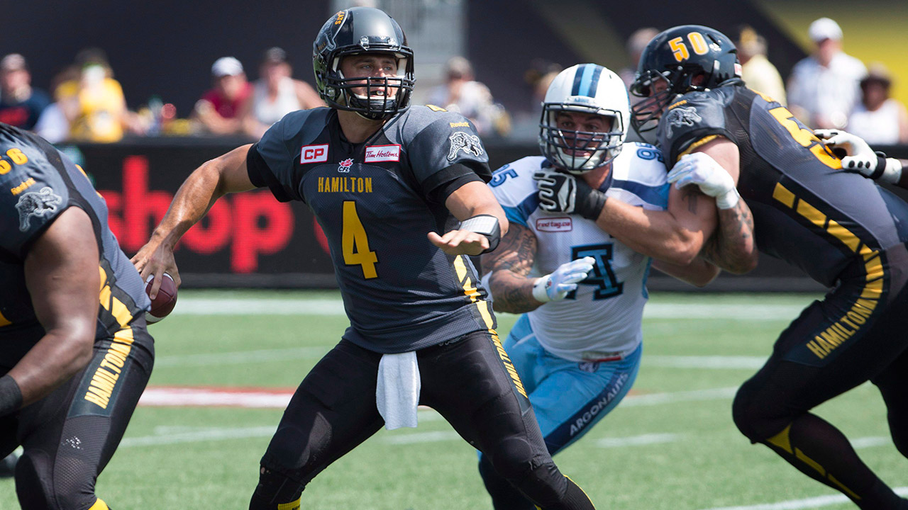 Zach-Collaros;-Hamilton-Tiger-Cats;-Toronto-Argonauts;-CFL