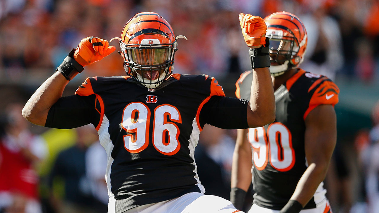 Cincinnati Bengals defensive end Carlos Dunlap. (Gary Landers/AP)