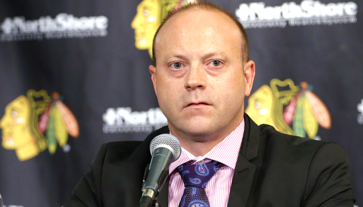 Chicago Blackhawks Vice President/General Manager Stan Bowman. (AP Photo/Nam Y. Huh)