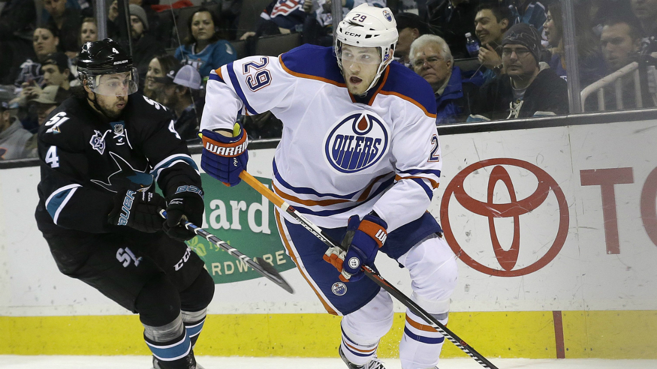 WATCH: Chris Tierney speared in crotch by Oilers' Leon Draisaitl – East Bay  Times