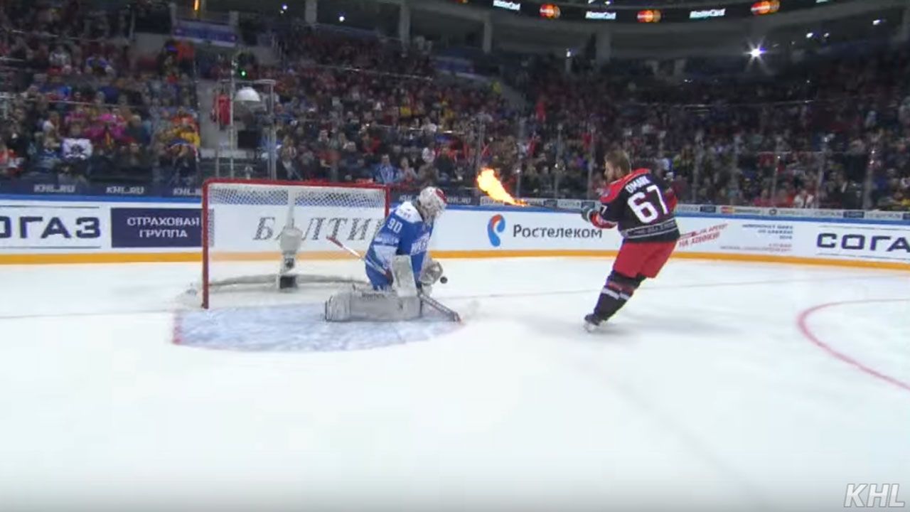 Gotta See It KHLs Linus Omark sets stick on fire