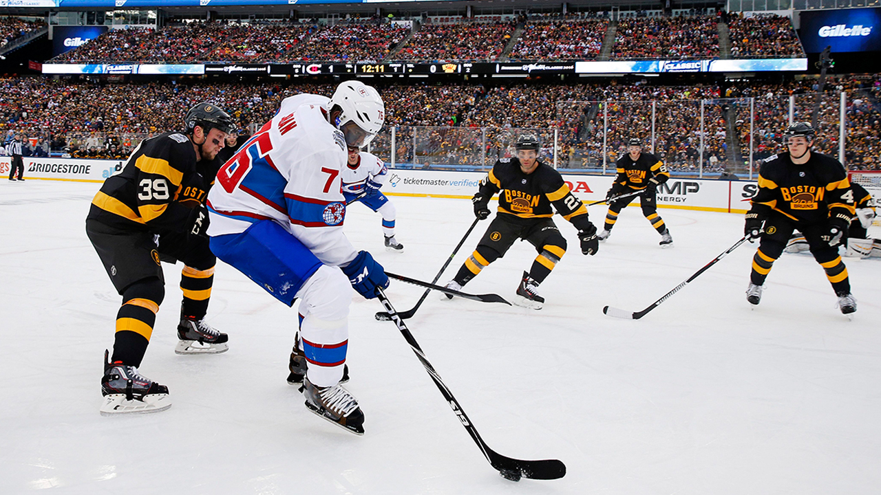 2016 NHL WINTER CLASSIC PROGRAM BOSTON BRUINS MONTREAL CANADIENS BRIDGESTONE