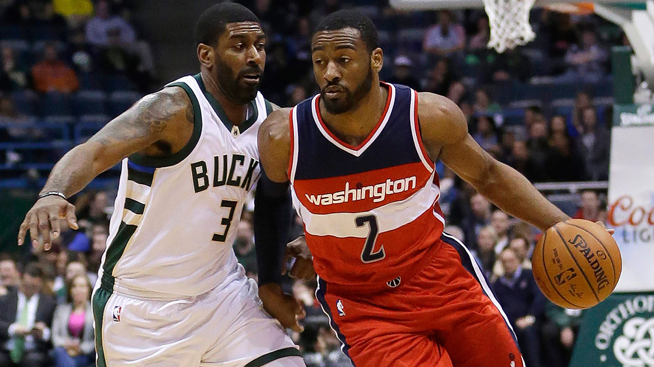 John-Wall;-Washington-Wizards;-O.J.-Mayo;-Milwaukee-Bucks;-NBA