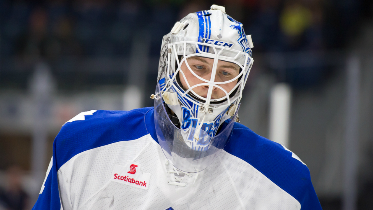 Toronto-Marlies-goaltender-Antoine-Bibeau.-(Christian-Bonin/TSGphoto.com)