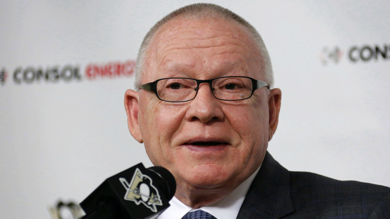 Pittsburgh-Penguins-General-Manager-Jim-Rutherford-speaks-at-a-press-conference-at-Consol-Energy-Center-in-Pittsburgh-Tuesday,-April-28,-2015.-Washington's-Brian-MacLellan,-Dallas'-Jim-Nill-and-Pittsburgh's-Rutherford-are-the-finalists-for-the-NHL-General-Manager-of-the-Year-Award.-THE-CANADIAN-PRESS/-AP/Gene-J.-Puskar