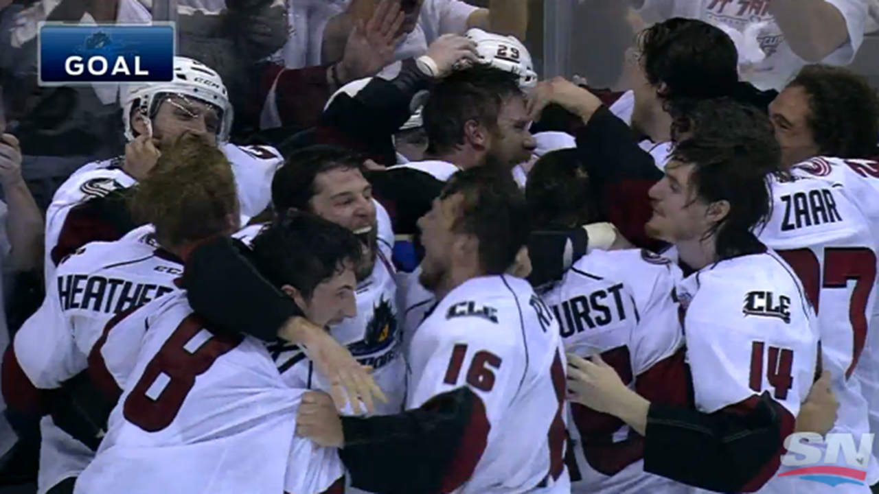Lake Erie Monsters win the Calder Cup in OT